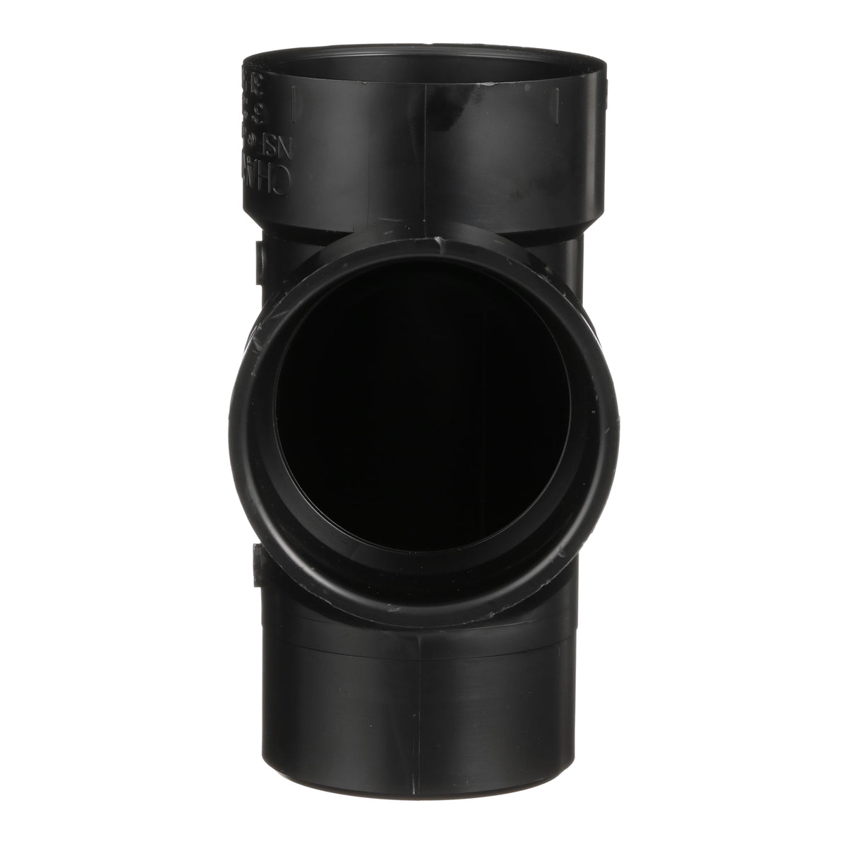 Charlotte Pipe 3" ABS DWV Street Sanitary Tee - Spigot x H x H