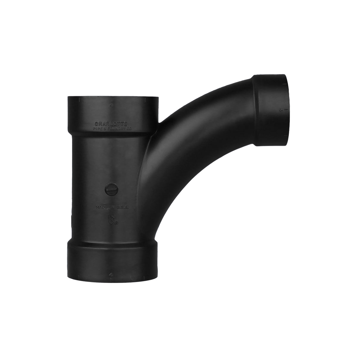 Charlotte Pipe 4" x 4" x 3" ABS DWV Combination Tee Wye - All H