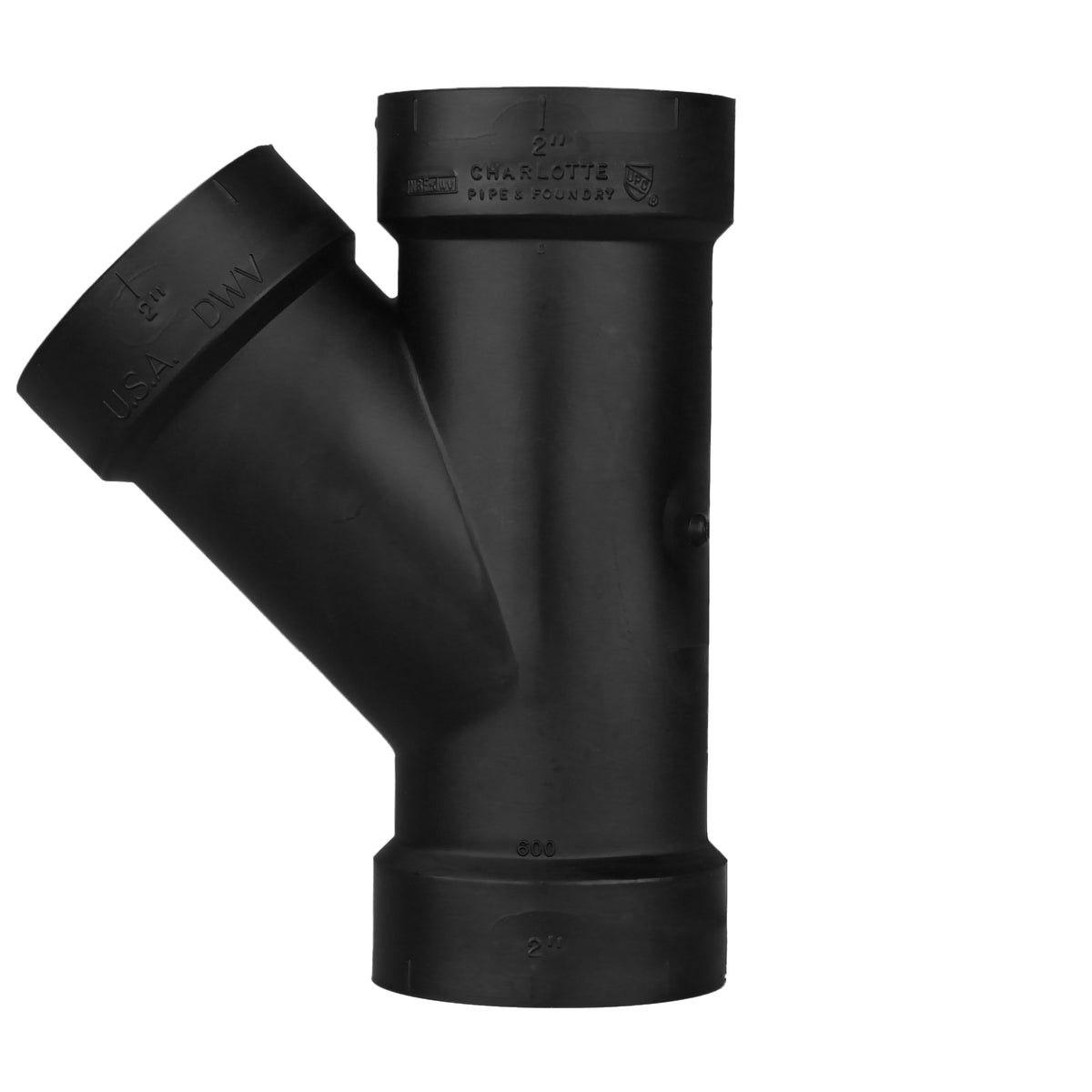 Charlotte Pipe 2" ABS DWV Wye - All H