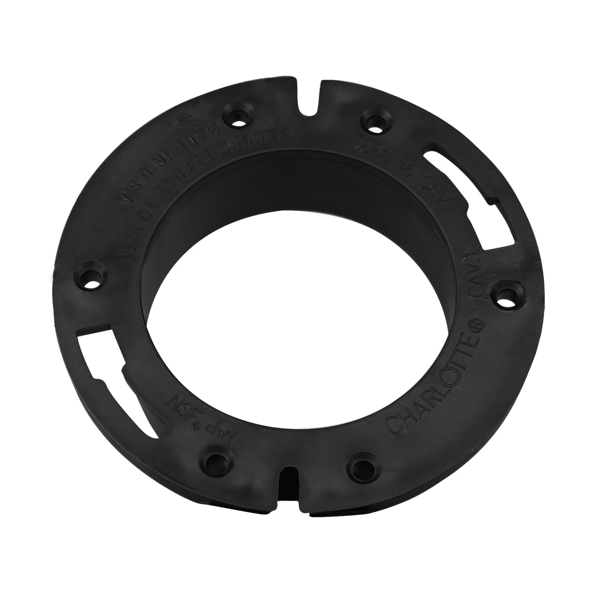 Charlotte Pipe 4" x 4" ABS DWV Closet Flange - Closet x H