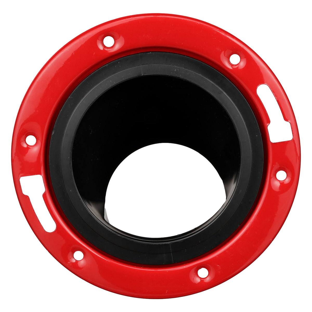 Charlotte Pipe 4" x 3" ABS DWV Offset Closet Flange with Metal Ring - Closet x H