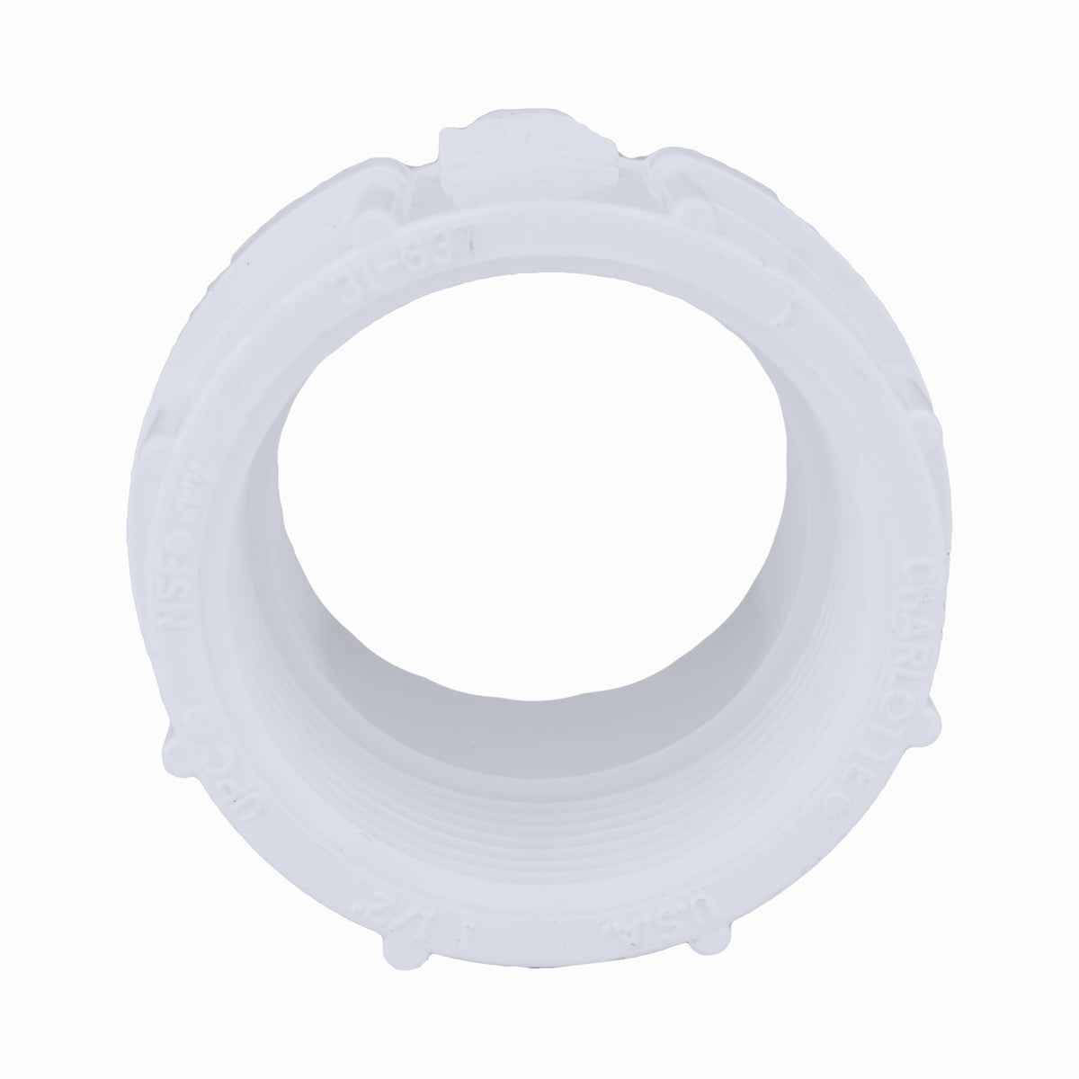 Charlotte Pipe 1-1/2" PVC DWV Fitting Female Adapter (Cleanout Adapter less Plug) - Spigot x FPT