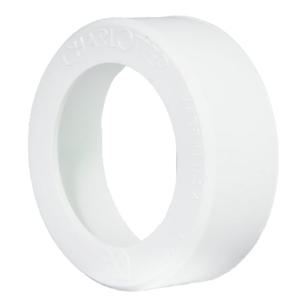 2" x 1 1/2" PVC DWV Flush Bushing - Spigot x H
