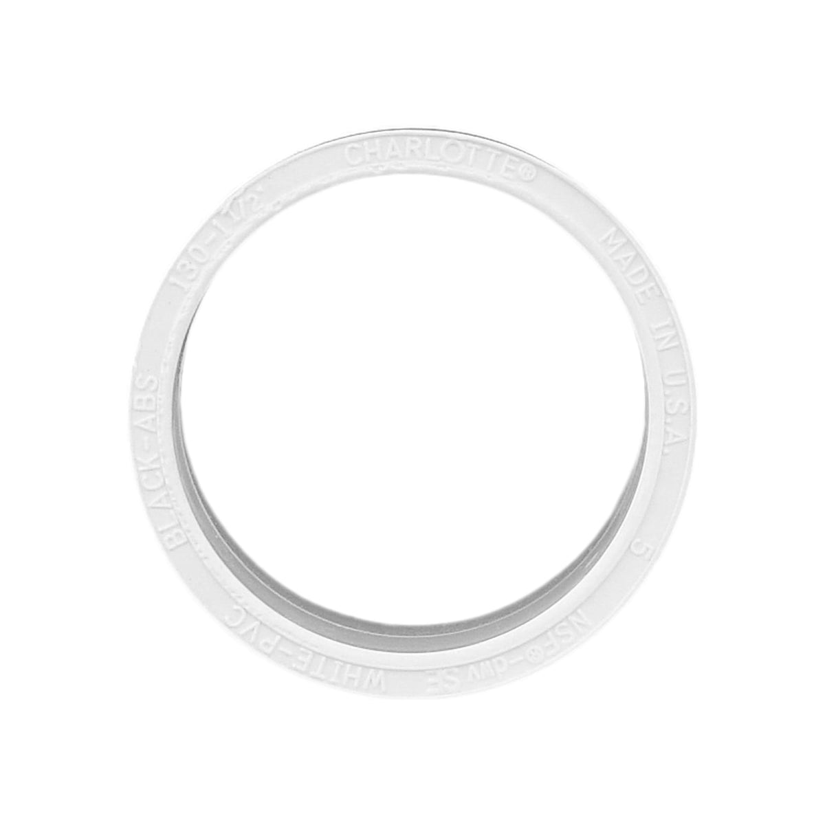 Charlotte Pipe PVC-00130-0600 1-1/2" PVC DWV Repair Coupling - H x H