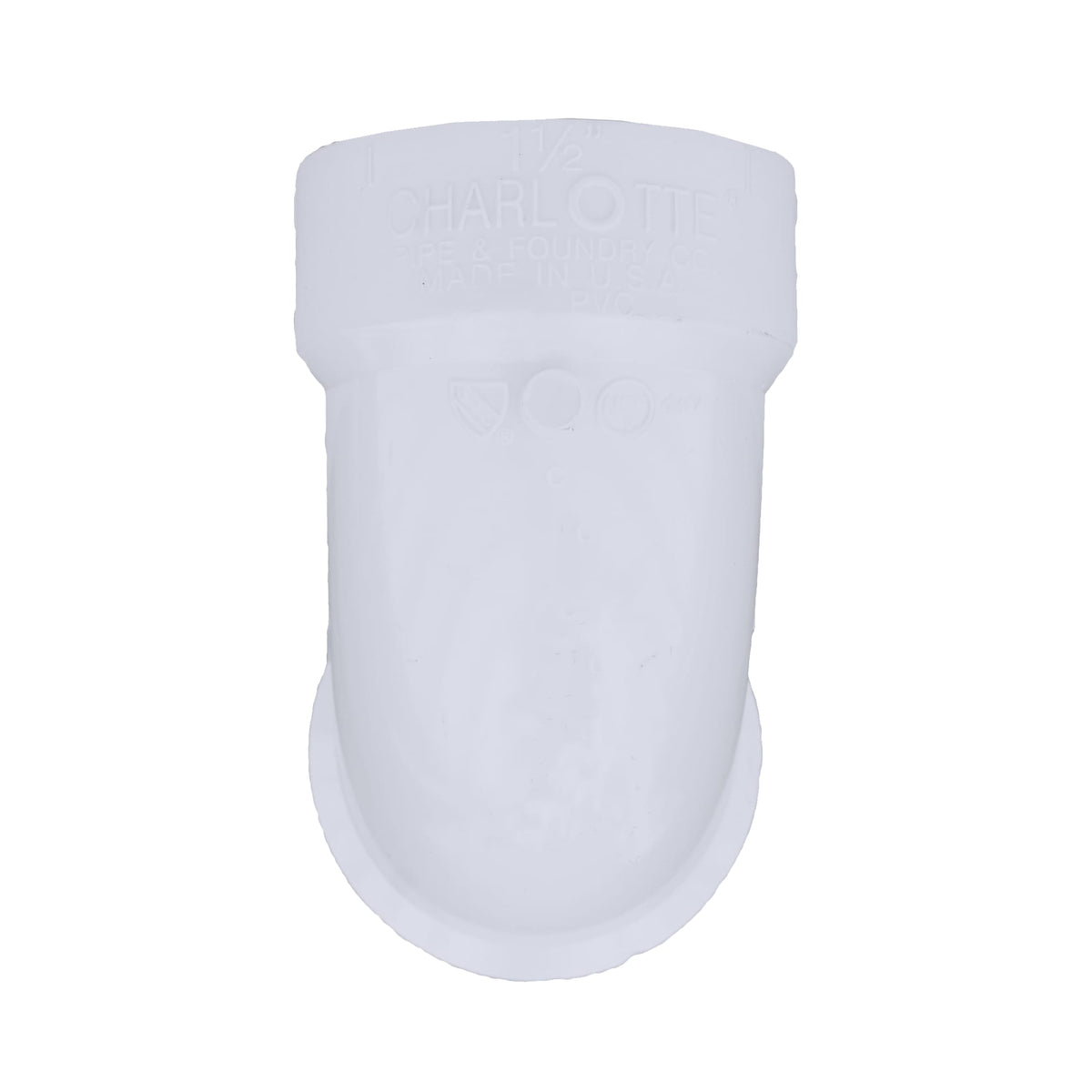 Charlotte Pipe 1-1/2" PVC DWV 90° Street Elbow - H x Spigot