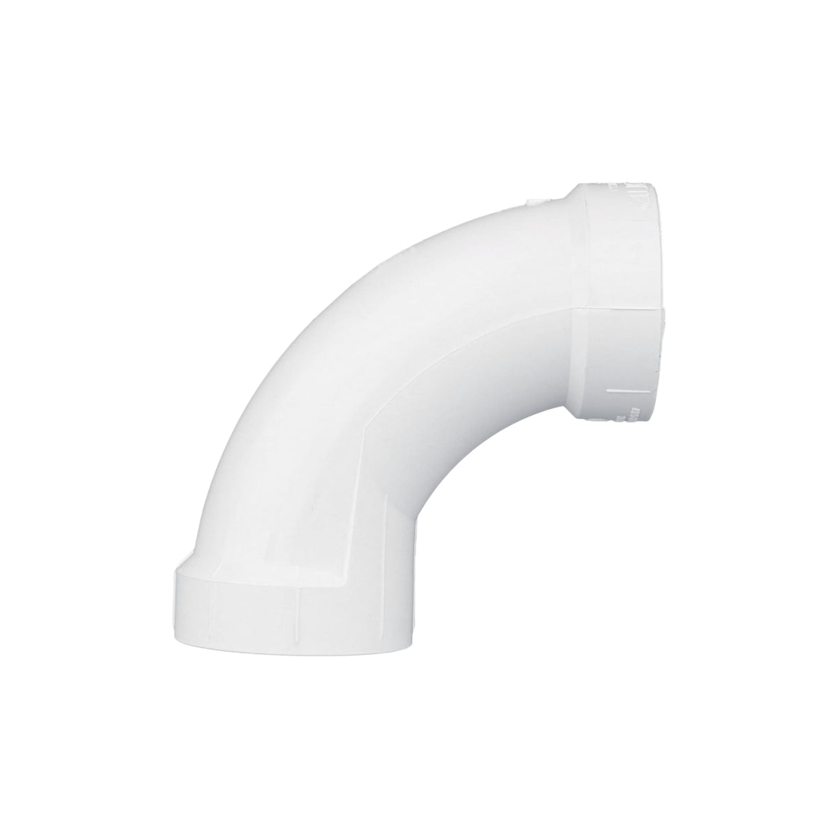 Charlotte Pipe 2" PVC DWV 90° Long Turn Elbow - H x H