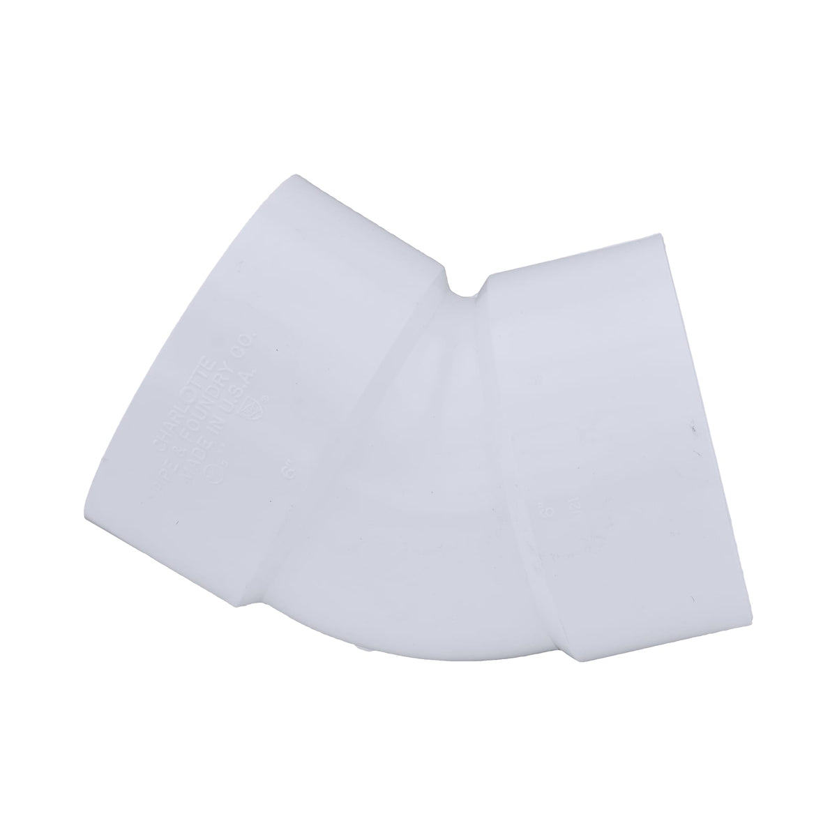 Charlotte Pipe 6" PVC DWV 45° Elbow - H x H