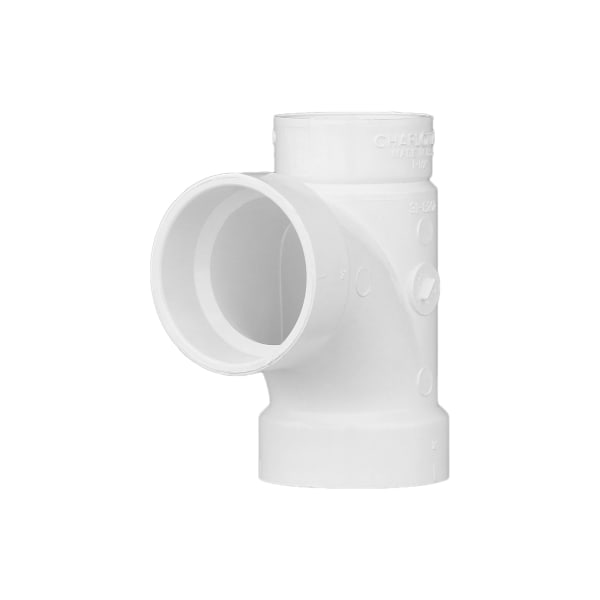 2" x 1-1/2" x 2" PVC DWV Sanitary Tee - All H