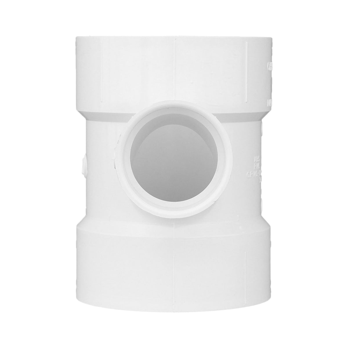 Charlotte Pipe 4" x 4" x 2" PVC DWV Sanitary Tee - All H