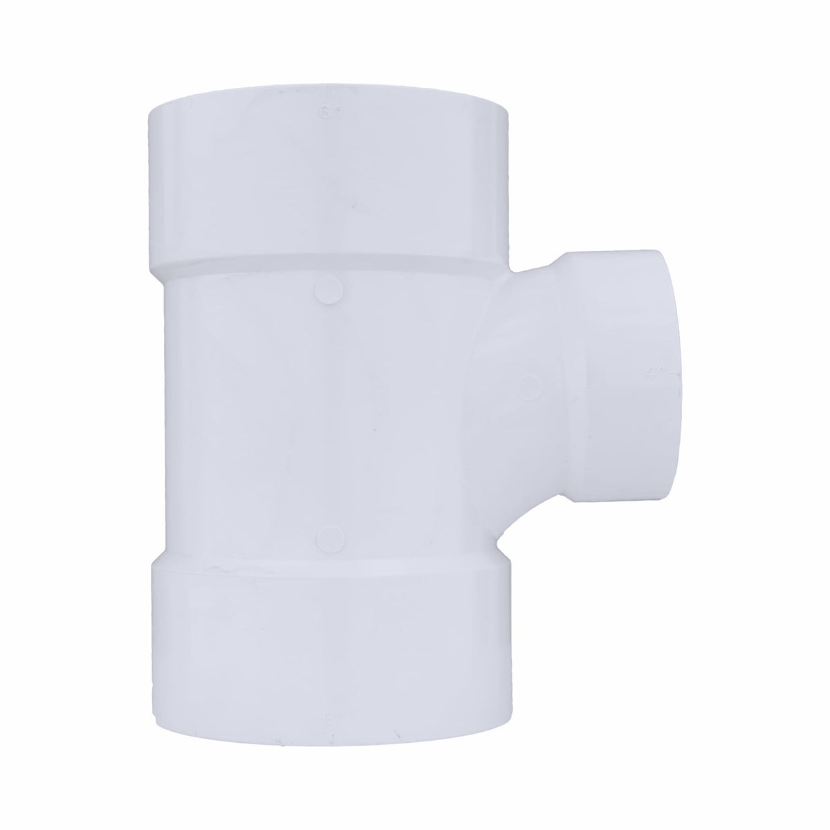 Charlotte Pipe 6" x 6" x 4" PVC DWV Sanitary Tee - All H
