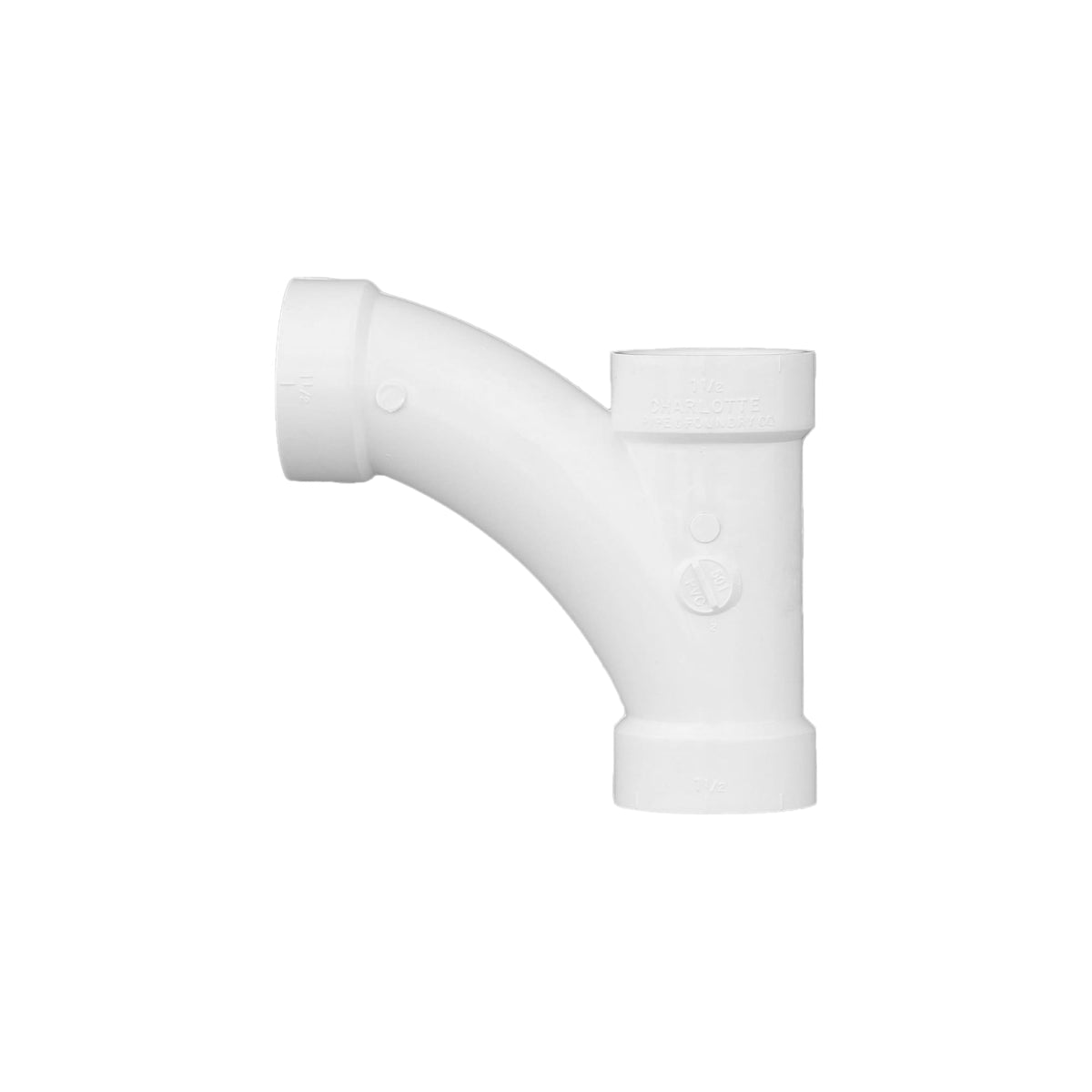 Charlotte Pipe 1-1/2" PVC DWV Combination Tee Wye - All H