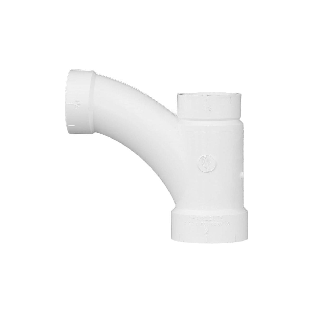 Charlotte Pipe 2" x 1-1/2" x 1-1/2" PVC DWV Combination Tee Wye - All H