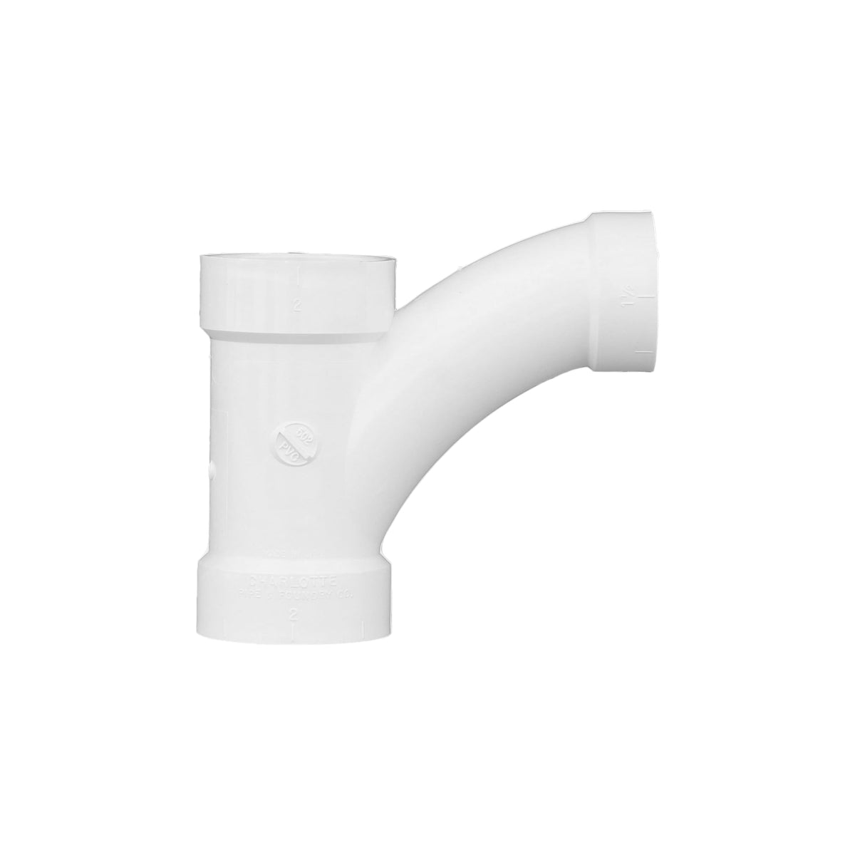 Charlotte Pipe 3" x 3" x 1-1/2" PVC DWV Combination Tee Wye - All H