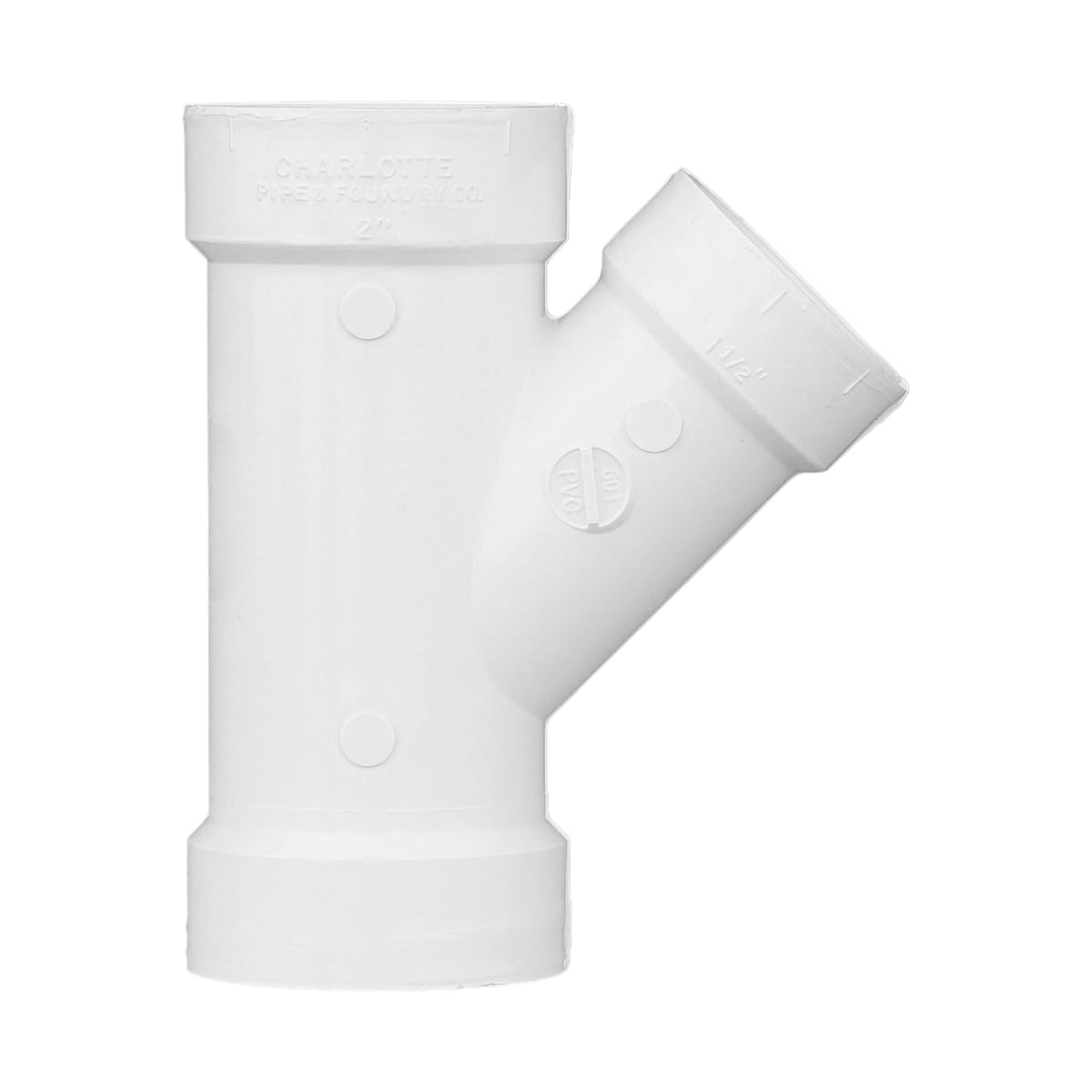 Charlotte Pipe 2" x 2" x 1-1/2" PVC DWV Wye - All H