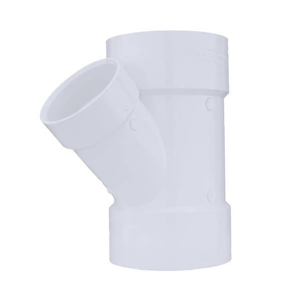 6" x 6" x 4" PVC DWV Wye - All H