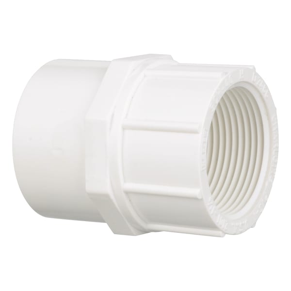 1-1/4" PVC SCH40 Female Adapter - Socket x FPT