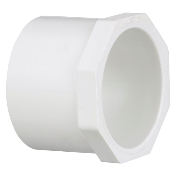 1-1/2" x 1-1/4" PVC SCH40 Bushing - Spigot x Socket