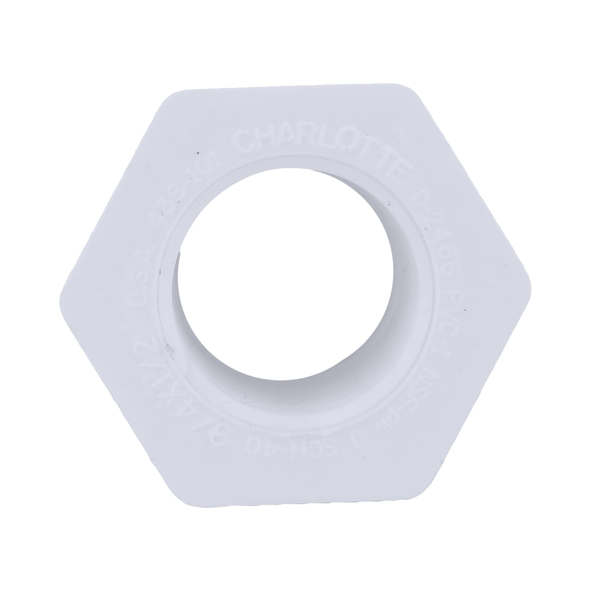 Charlotte Pipe 3/4" x 1/2" PVC SCH40 Bushing - Spigot x FPT