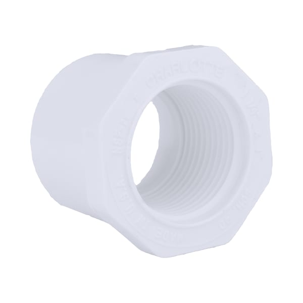 1-1/4" x 1" PVC SCH40 Bushing - Spigot x FPT