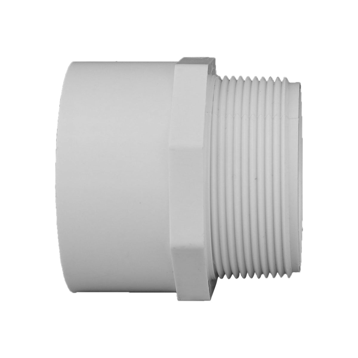 Charlotte Pipe 2" PVC SCH40 Male Adapter - Socket x MPT