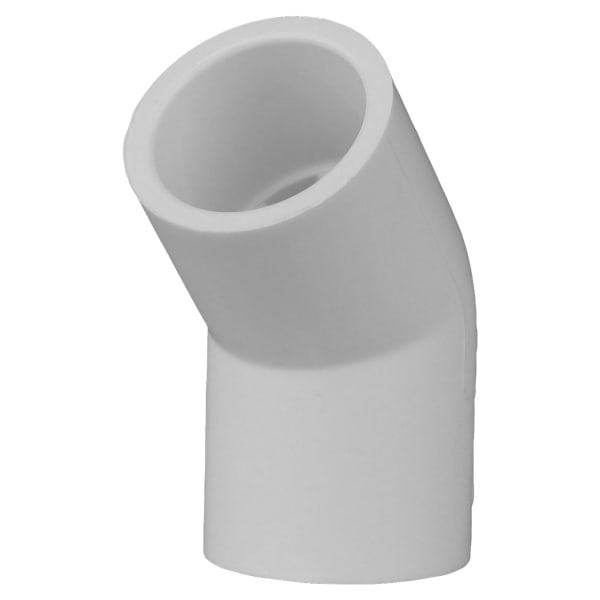 1/2" PVC SCH40 45° Elbow - Socket x Socket