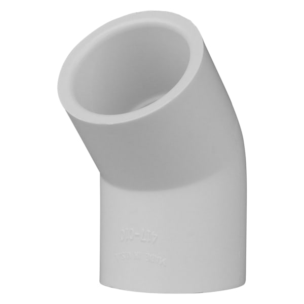 1" PVC SCH40 45° Elbow - Socket x Socket