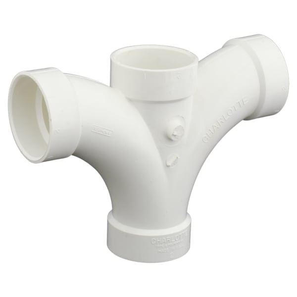 2" PVC DWV Double Fixture Fitting - All H