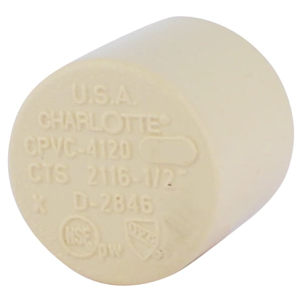 1/2" - CPVC Cap - Slip