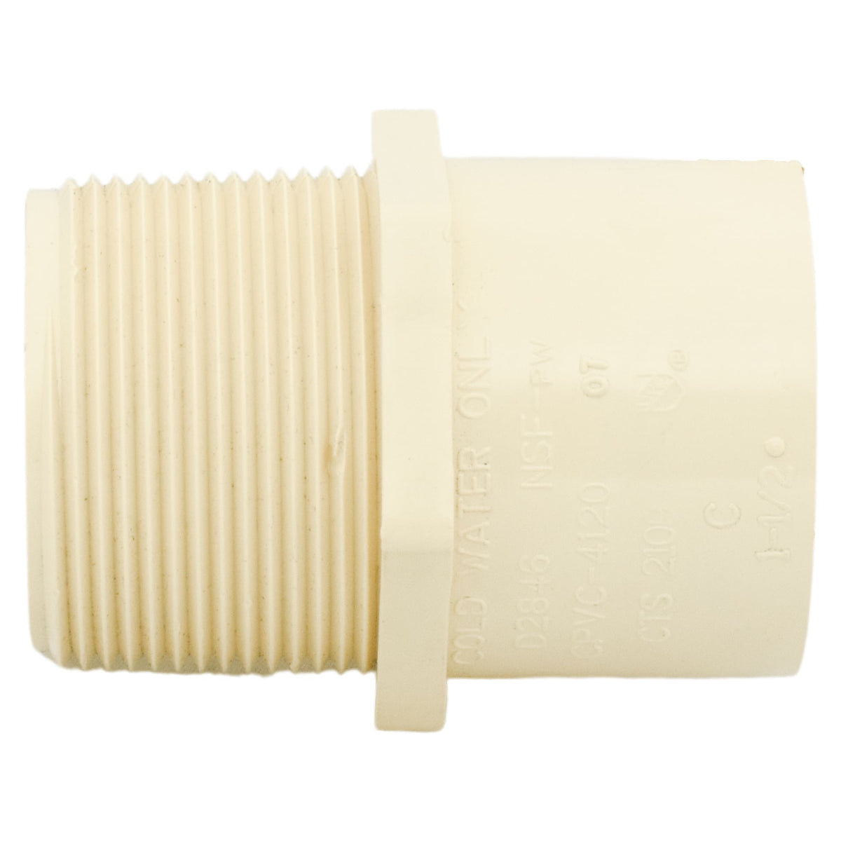 Charlotte Pipe 1-1/2" - CPVC Adapter (Male) - Slip xMIP