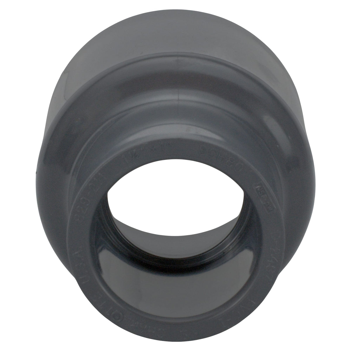 Charlotte Pipe 1-1/2" x 1" PVC SCH80 Coupling - Socket x Socket