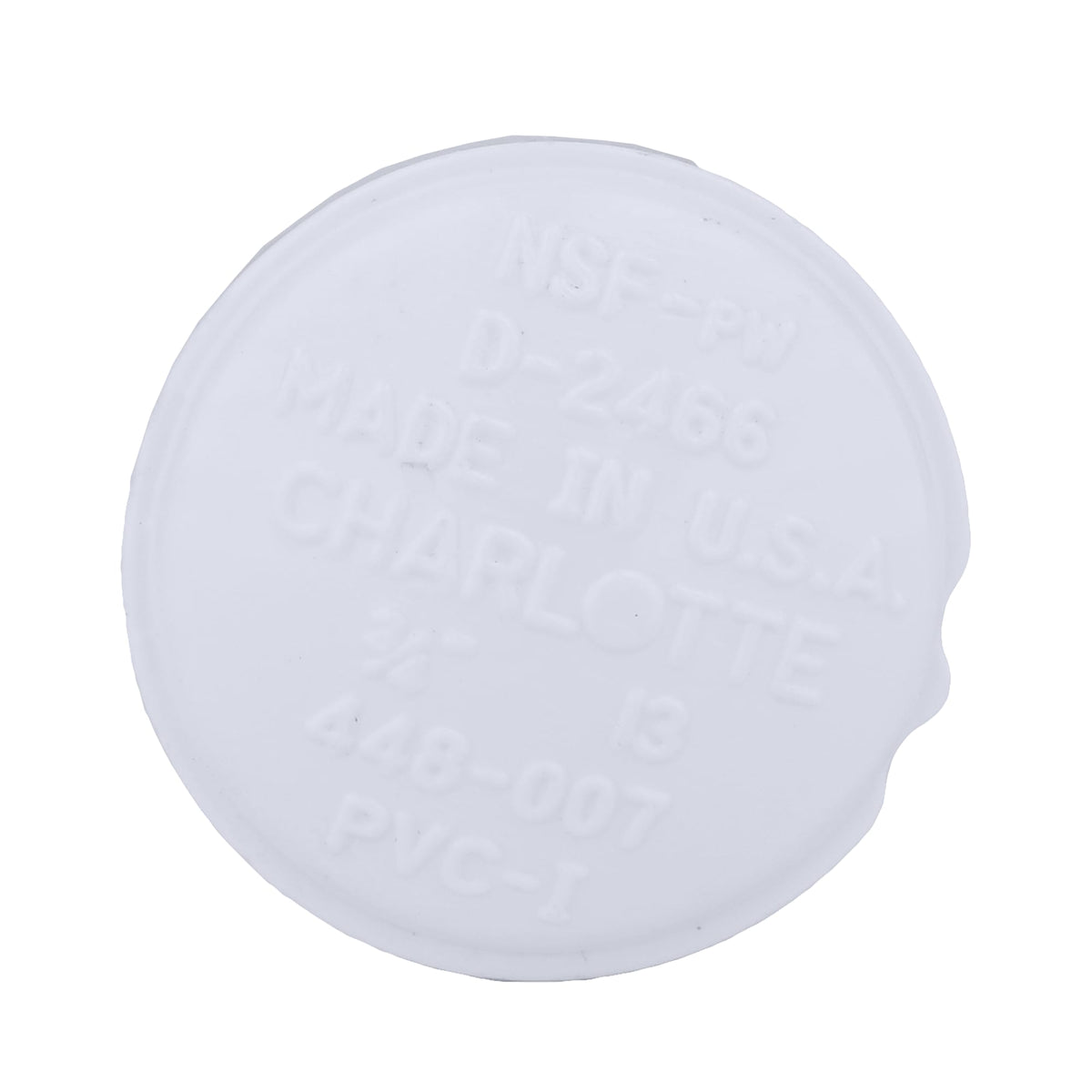 Charlotte Pipe 3/4" PVC SCH40 Cap - FPT