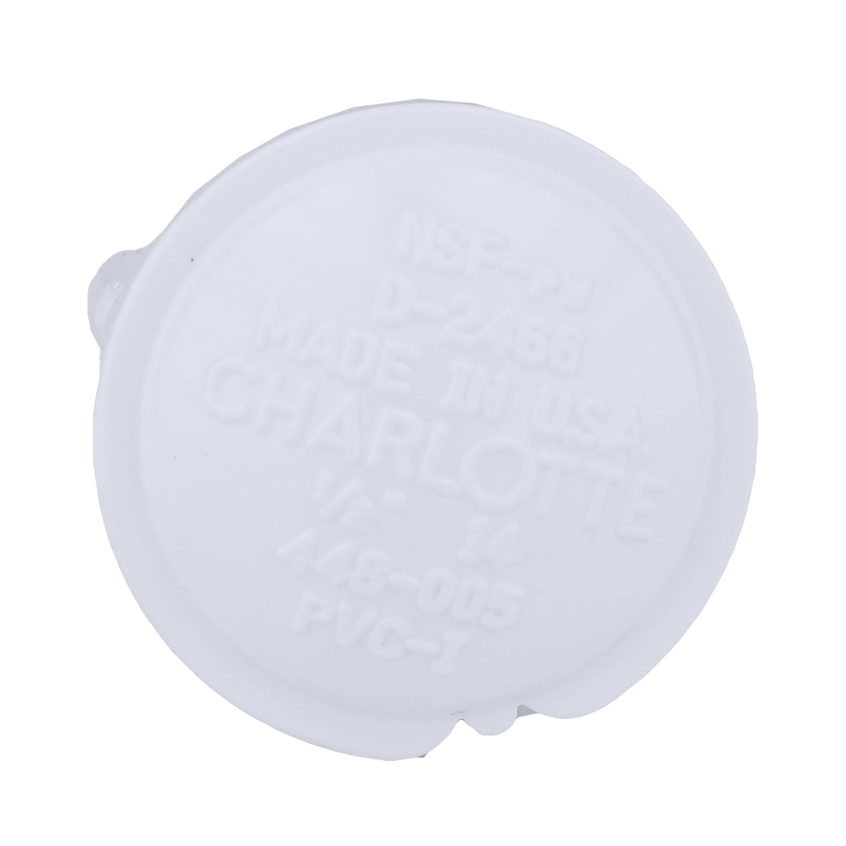 Charlotte Pipe 1/2" PVC SCH40 Cap - FPT