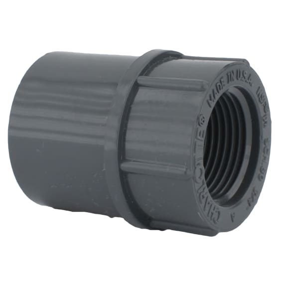 3/4" PVC SCH80 Female Adapter - Socket x FPT