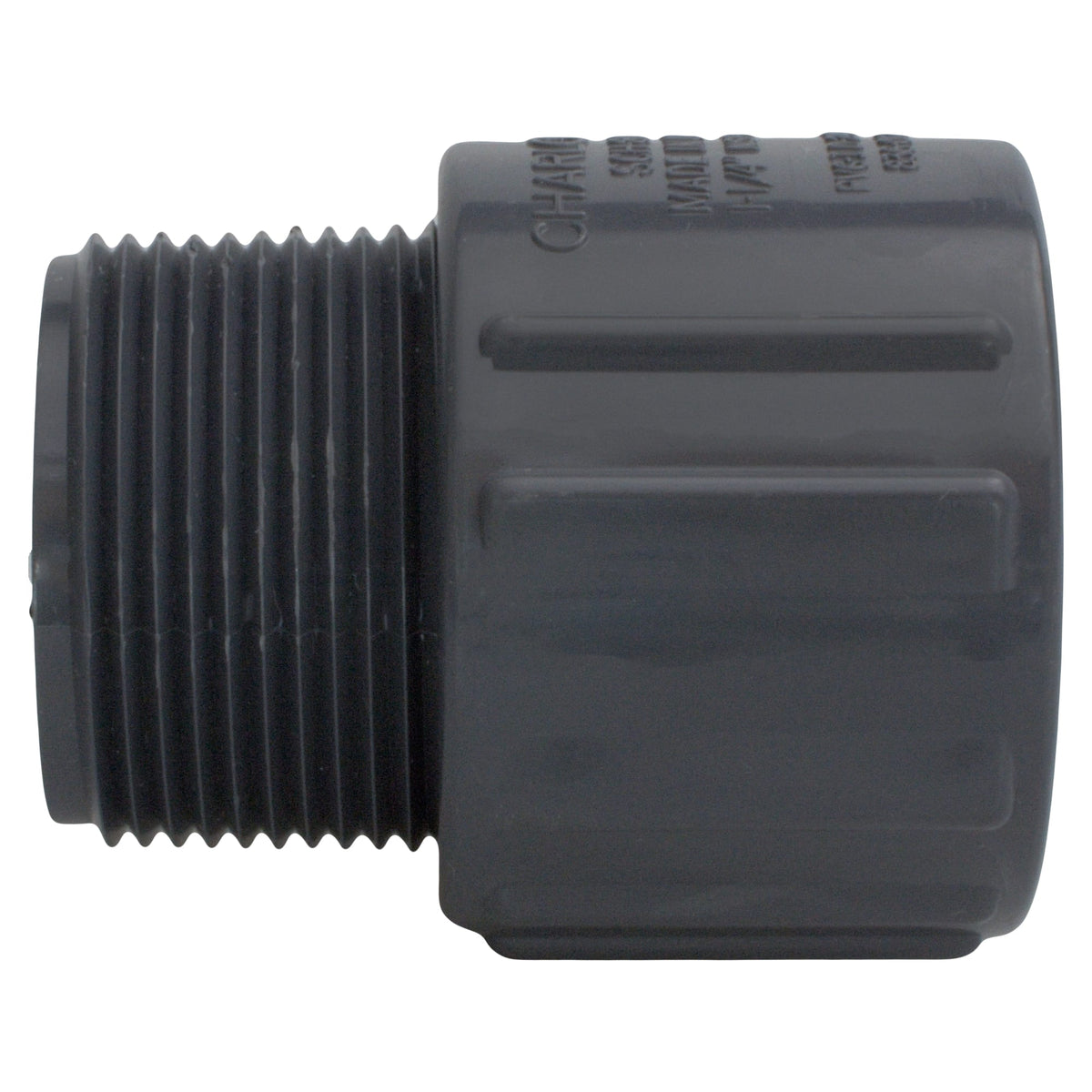Charlotte Pipe 1-1/4" PVC SCH80 Male Adapter - Socket x MPT