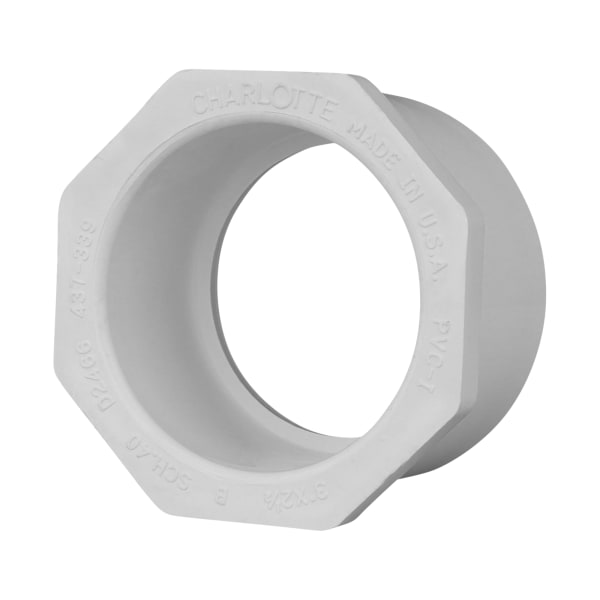 3" x 2-1/2" PVC SCH40 Bushing - Spigot x Socket