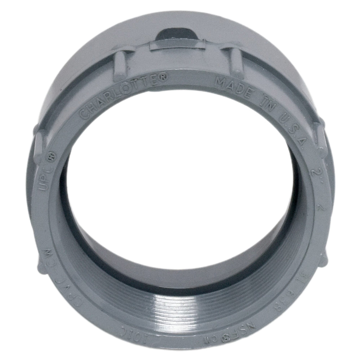 Charlotte Pipe 2" Female Adapter FIP x Hub CPVC Chemical Drainage Fitting