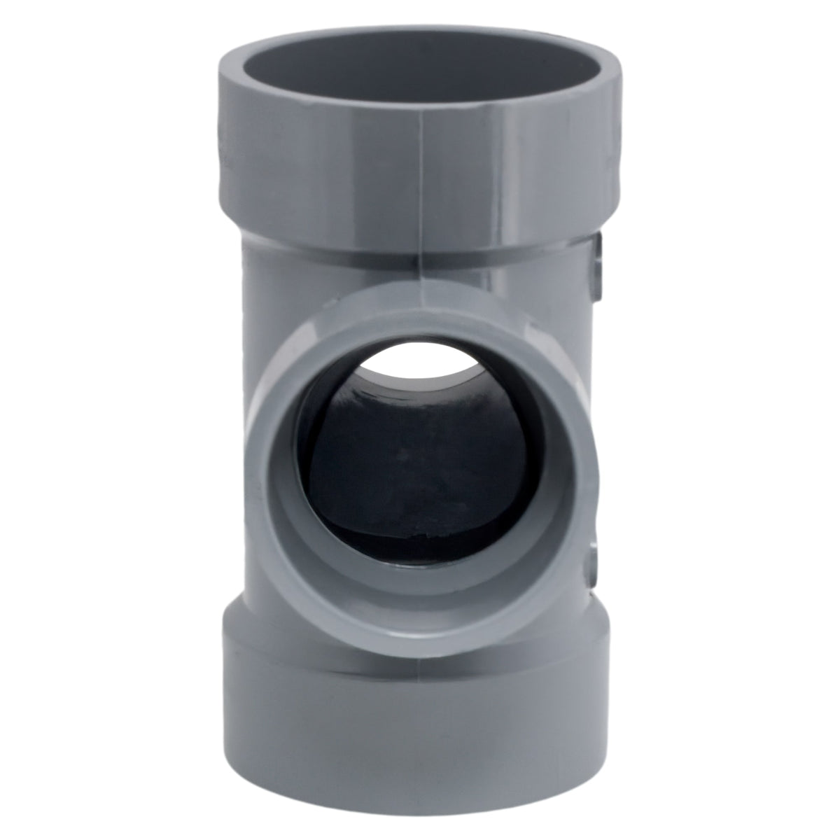 Charlotte Pipe 2" x 2" x 1-1/2" x 1-1/2" Double Sanitary Tee All Hub CPVC Chemical Drainage Fitting