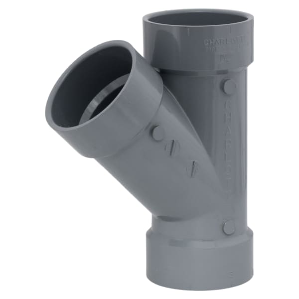 3" Wye All Hub CPVC Chemical Drainage Fitting
