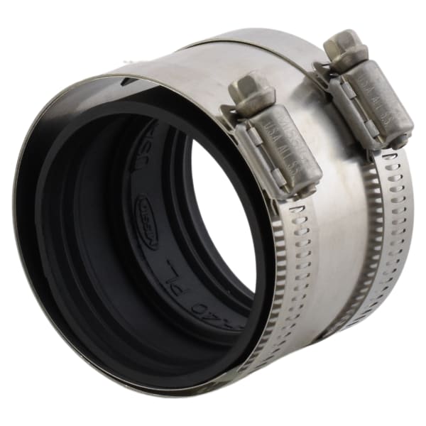 2" Transition Coupling Spigot x Spigot CPVC Chemical Drainage Fitting
