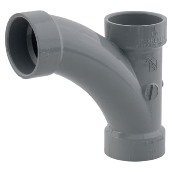 1-1/2" Combination Wye All Hub CPVC Chemical Drainage Fitting