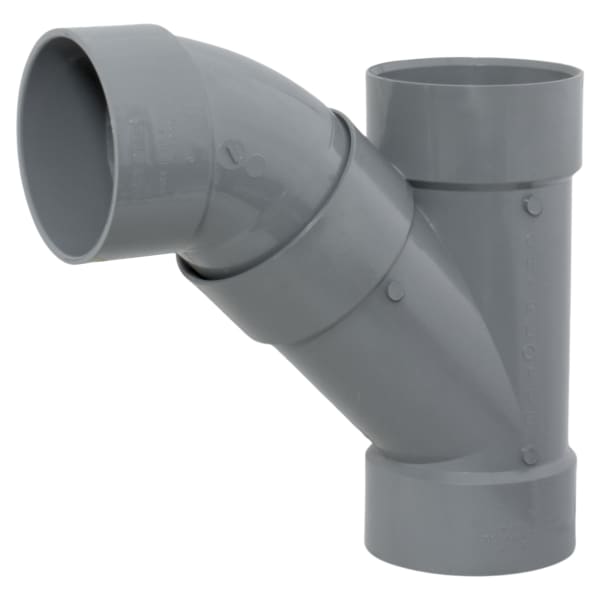 6" Combination Wye All Hub CPVC Chemical Drainage Fitting