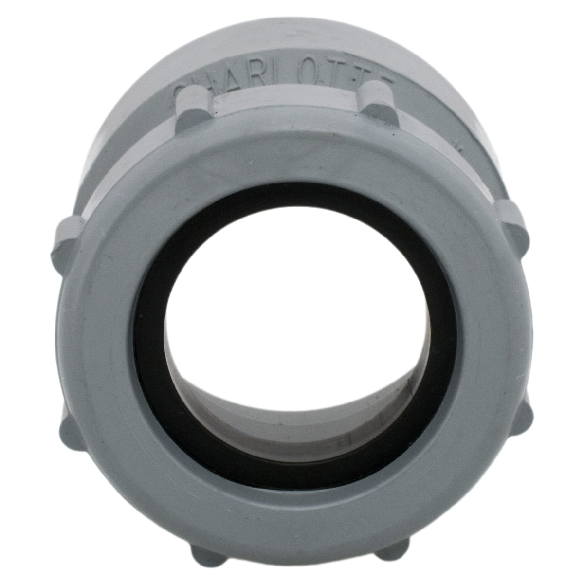 Charlotte Pipe 1-1/2" Trap Adapter Hub x Slip Joint CPVC Chemical Drainage Fitting