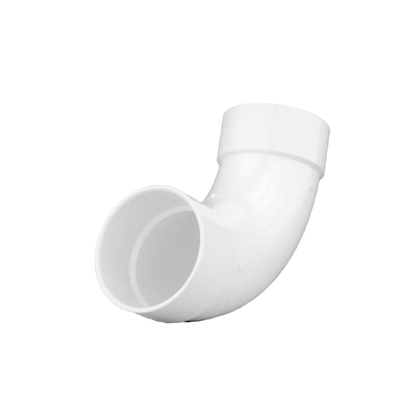 6" PVC DWV 90° Long Turn Elbow - H x H