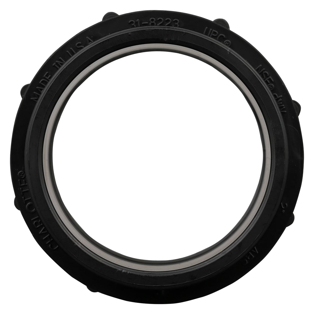 Charlotte Pipe 2" ABS DWV Male Trap Adapter with Plastic Nut - Spigot x Tubular Slip