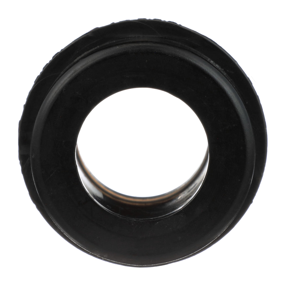 Charlotte Pipe 1-1/2" x 1-1/4" ABS DWV Male Trap Adapter with Plastic Nut - Spigot x Tubular Slip