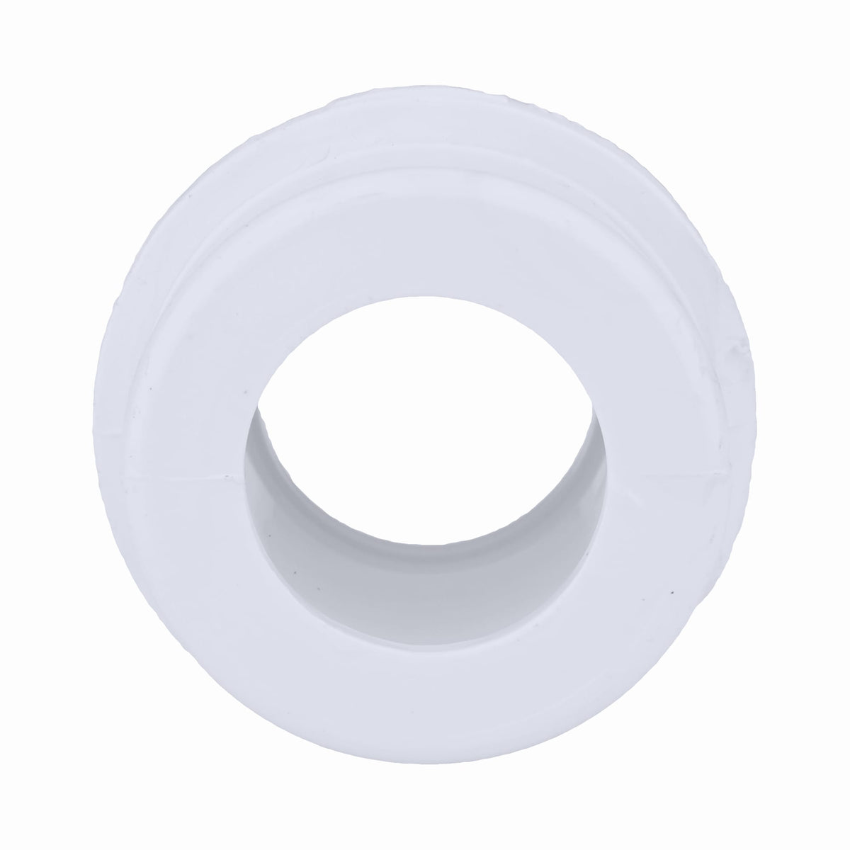 Charlotte Pipe 1-1/2" x 1-1/4" PVC DWV Male Trap Adapter with Plastic Nut - Spigot x Tubular Slip