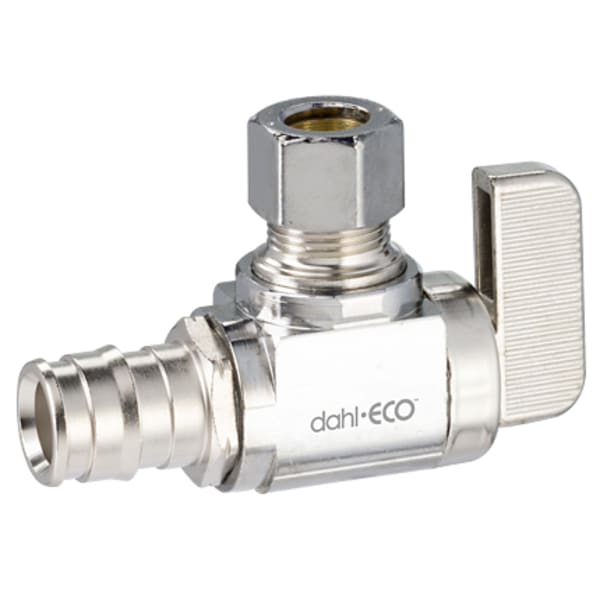 1/2" x 3/8" Angle Stop (Expansion Pex (F1960) x Compression)