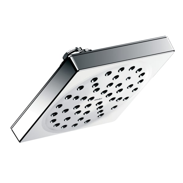 Moen 90 Degree 1-Spray 6" Eco-Performance Rainshower Showerhead Featuring Immersion in Chrome