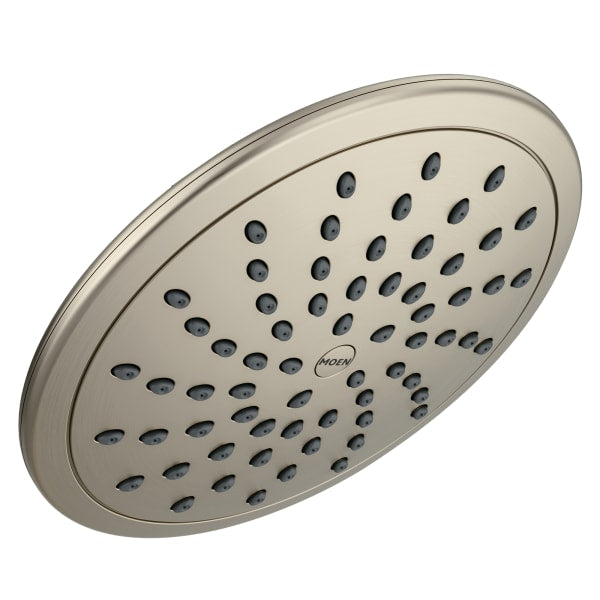 Moen 1-Spray 8" Fixed Showerhead with Eco-Performance and Rain Shower in Brushed Nickel