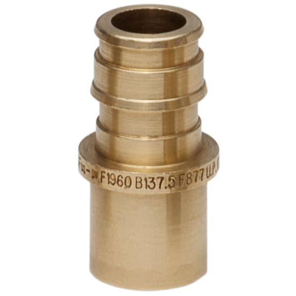 1/2" x 3/4" PEX F1960 Female Sweat Adapter Brass